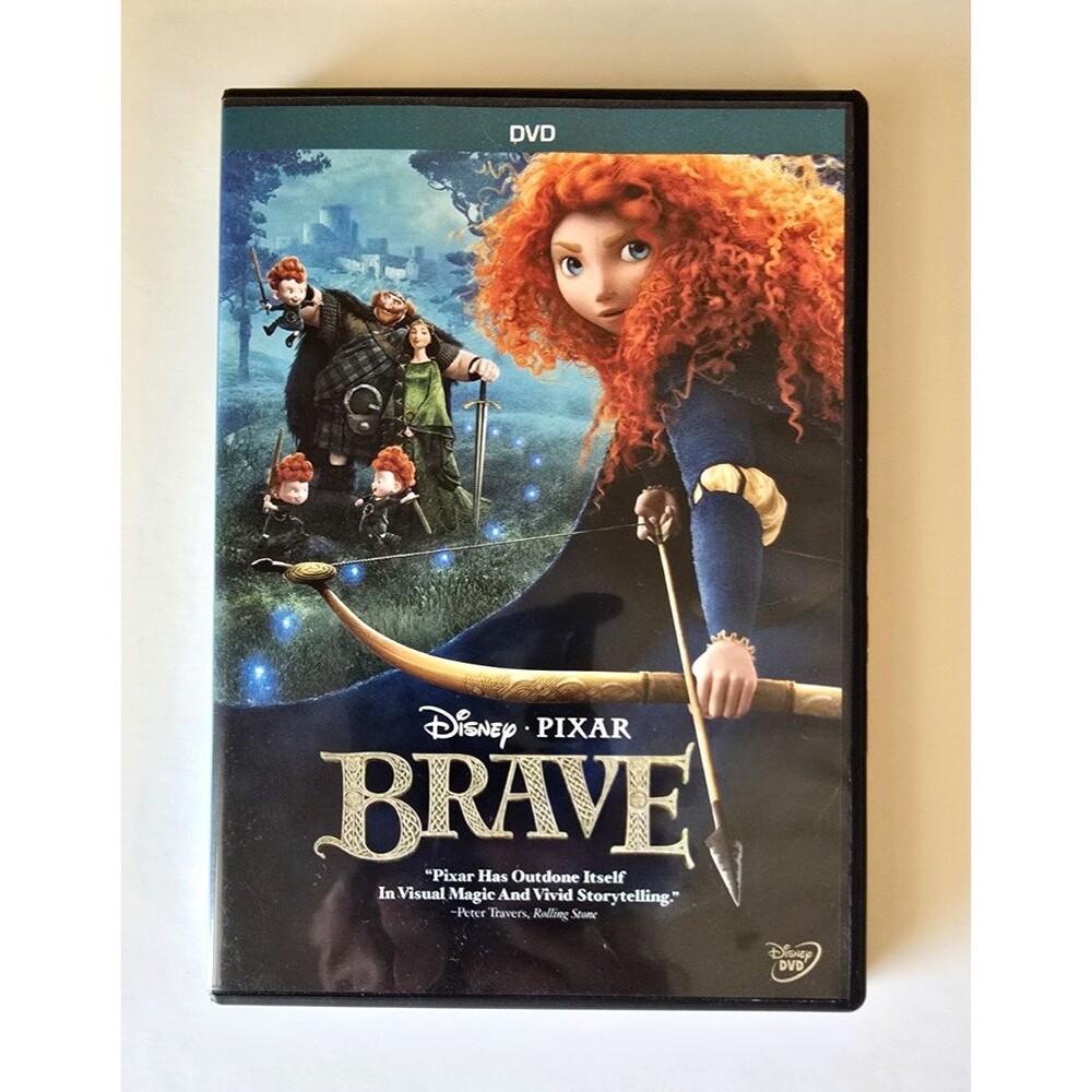 Brave (DVD, 2012) Disney Pixar Animated Movie - Merida Adventure w/Bonus Short